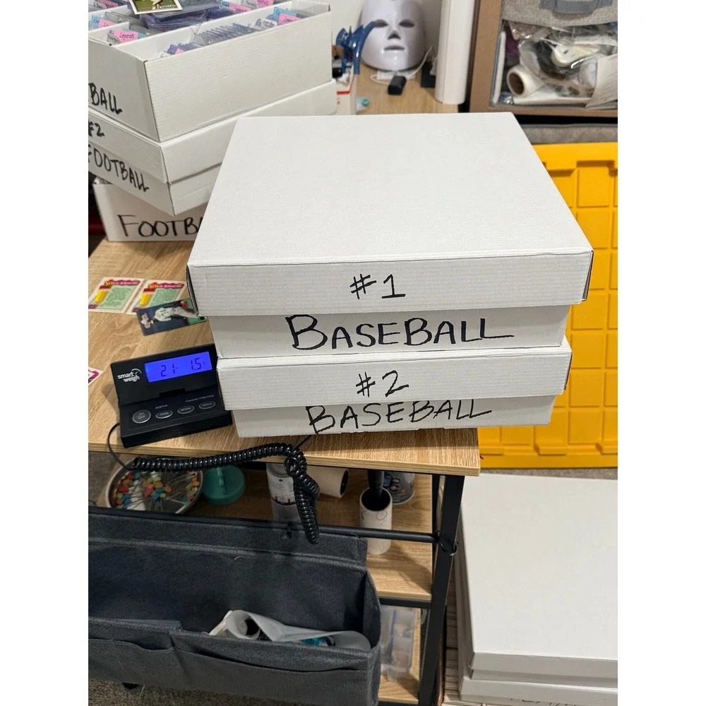 21 LB Baseball Card Lot 2 Boxes Team Sorted Topps Fleer Donruss Upper Deck